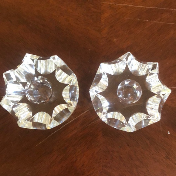 Crystal Candle -Stick Holders - Picture 2 of 2